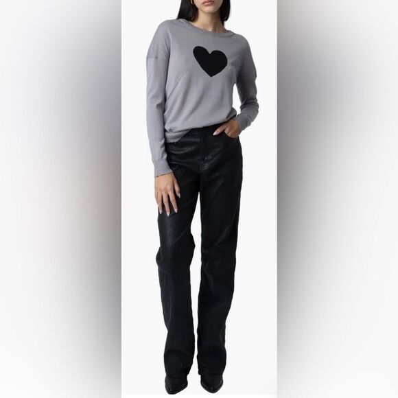 NWT Gaby Intarsia Heart Wool Crewneck Sweater
Zadig & Voltaire - Picture 1 of 5